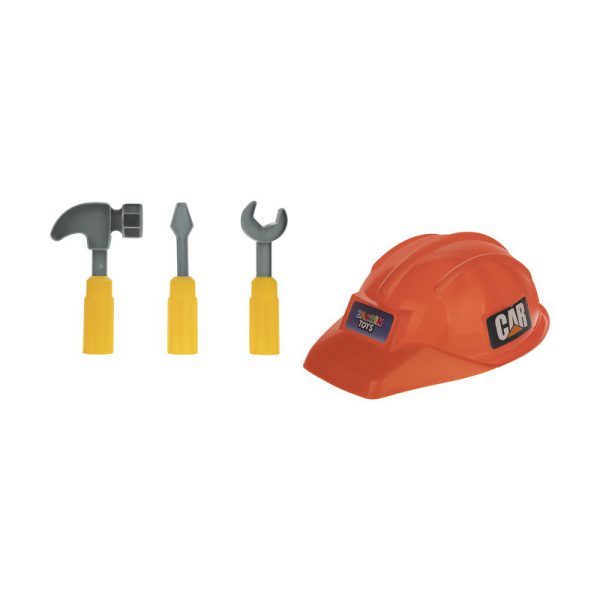 Toy tools and helmets